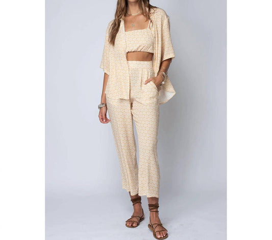 Sunset Wide Leg Crop Pant