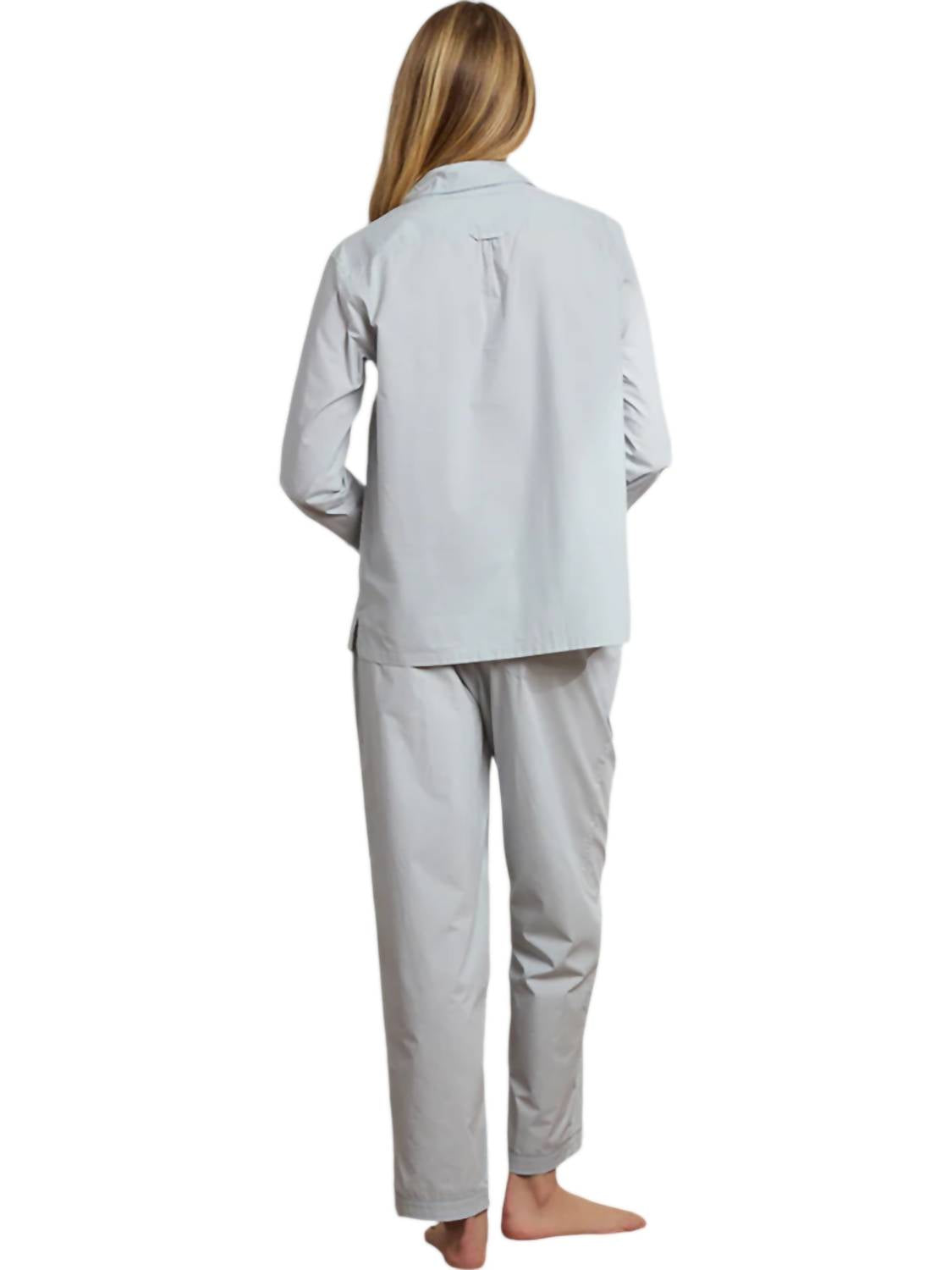 The Sleep Code - Organic Cotton Poplin Long Pajama Set