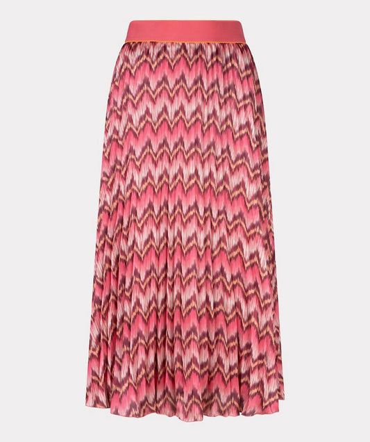 Esqualo - Zig Zag Midi Skirt