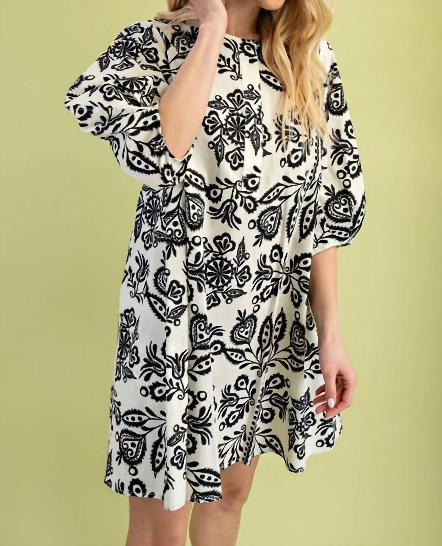 Gigio - Round Neck Mini Dress
