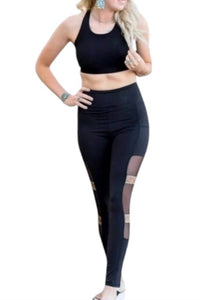 Crazy Train - Barbell High Waist Leggings