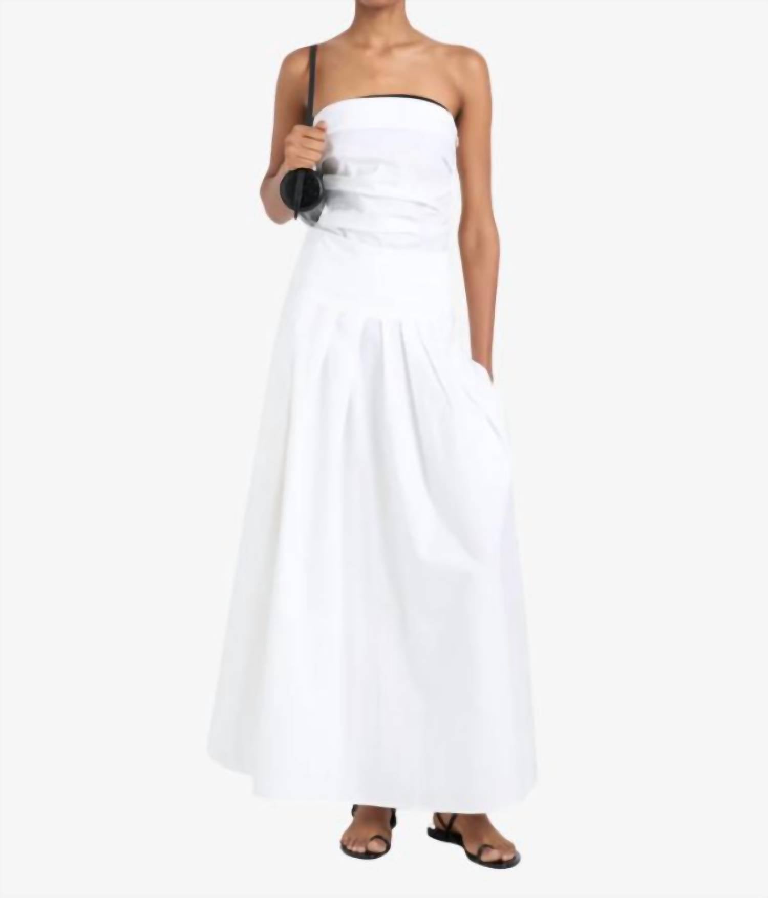 Proenza Schouler White Label Maisy Strapless Top in white - women's blouse