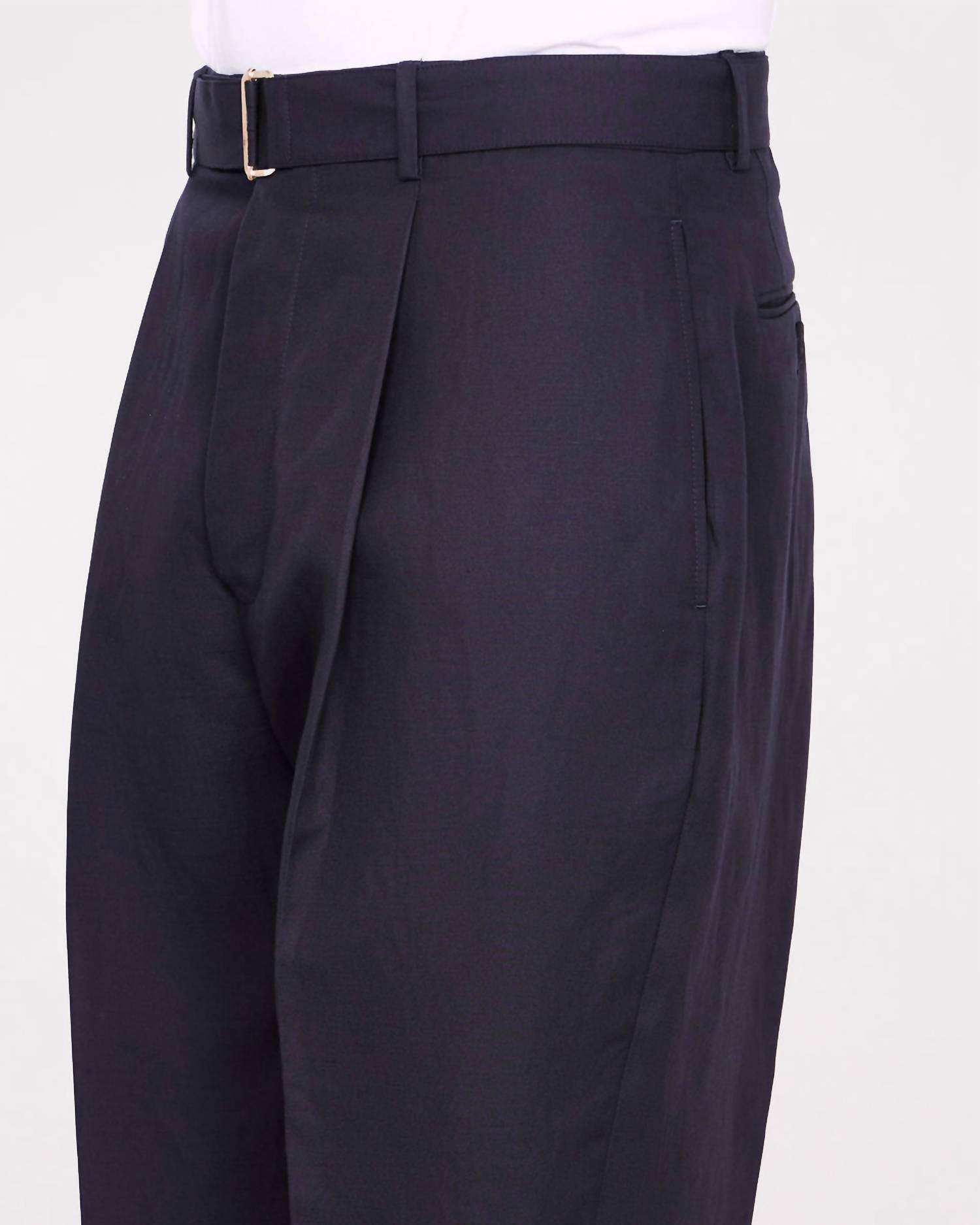 Officine Générale Hugo Pants in navy ink - men's pants - view 4