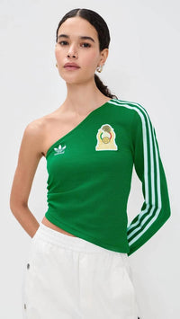 Adidas - Mexico One Shoulder Jersey Crop Top