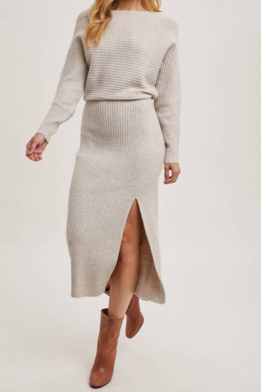 Bluivy - Luxe Knit Midi Sweater Dress
