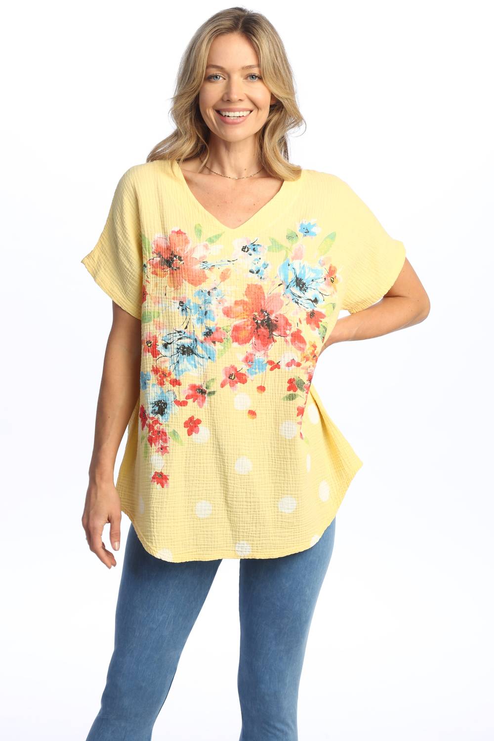 Jess & Jane - Bossa Nova Mineral Washed Double Gauze Top