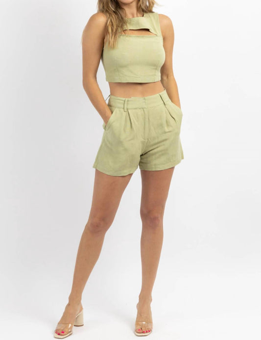 MILLY LINEN SHORT SET