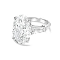 Diana M Jewels - Women's Oval & Baguette Lab-Grown Diamond Jewelry Ring (12.00 Ct) - Luxe