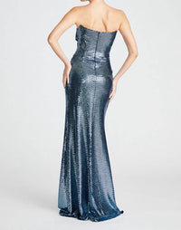 Theia - Women's Sky Draped Strapless Gown