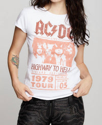 Recycled Karma - Ac/dc Highway to Hell Red Stud Tee