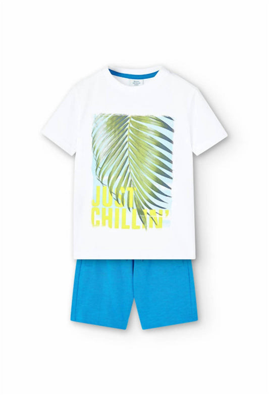 Boboli - Boys' Two Piece Just Chillin' Shorts Set