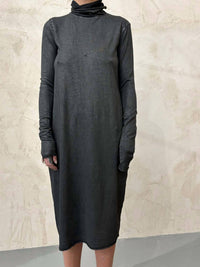 Sanctamuerte - Women's Turtleneck Midi Dress