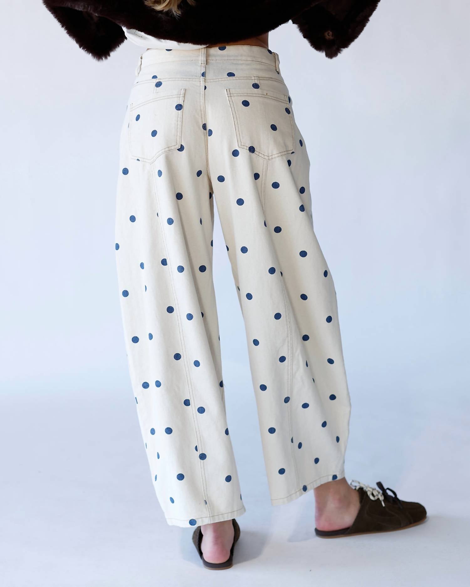 Peach Love - Connect The Dots Barrel Leg Jeans