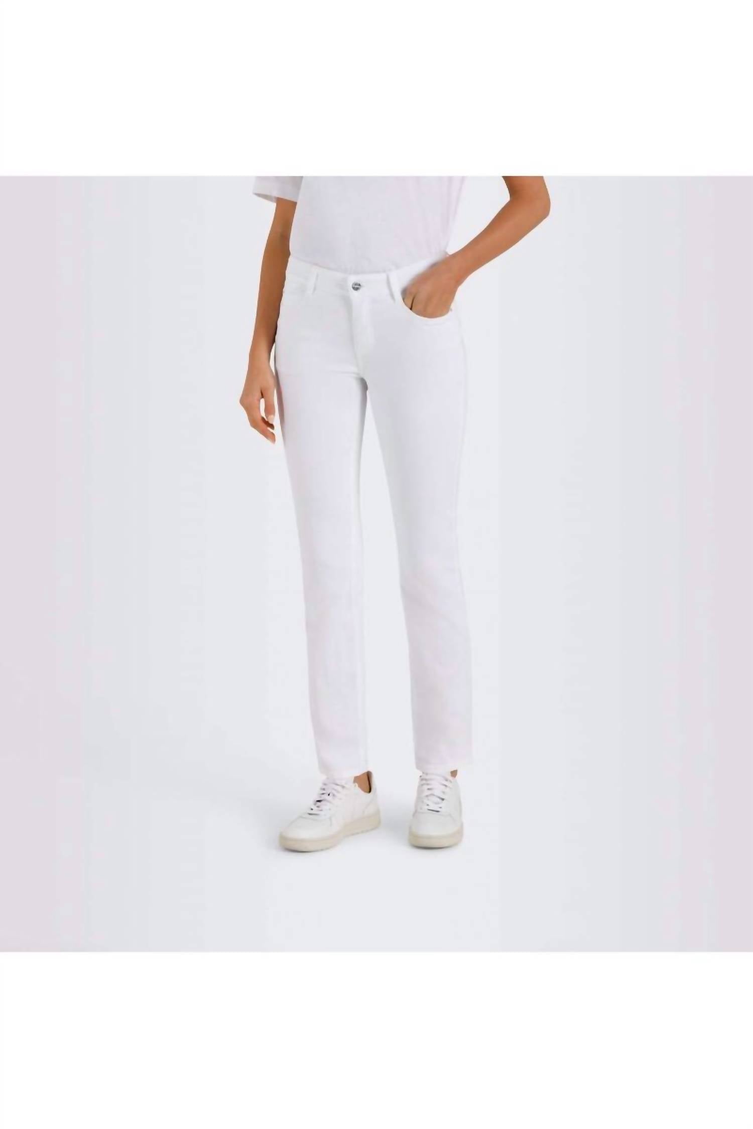 MAC Jeans Dream Denim Straight Leg Jeans in white - women's jeans