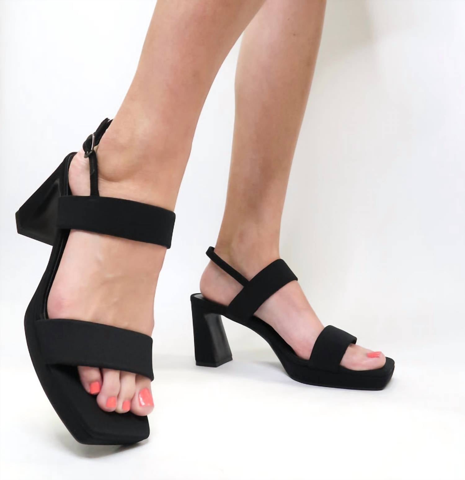 VANELi Women's Maida Slingback Sandal in black - women's heels - detail view