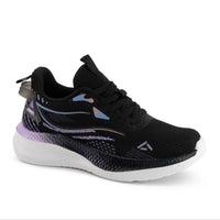 Andrea Women’s Athletic-inspired Comfort Sneakers in black multi - women's sneaker