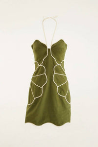 Farm Rio - Wavy Cutouts Mini Dress