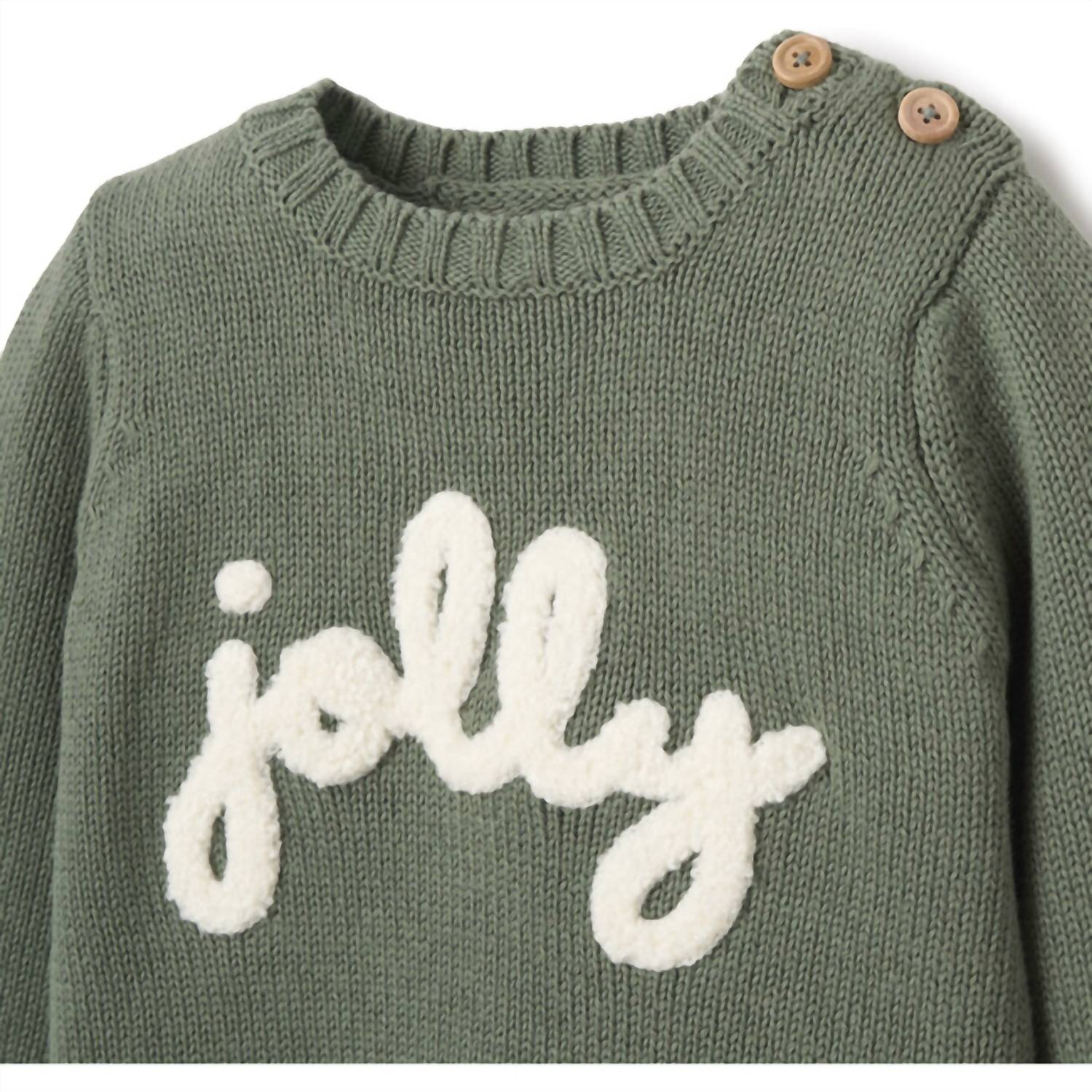 Elegant Baby - Baby Jolly Sweater With Knit Pants Pom Hat Set