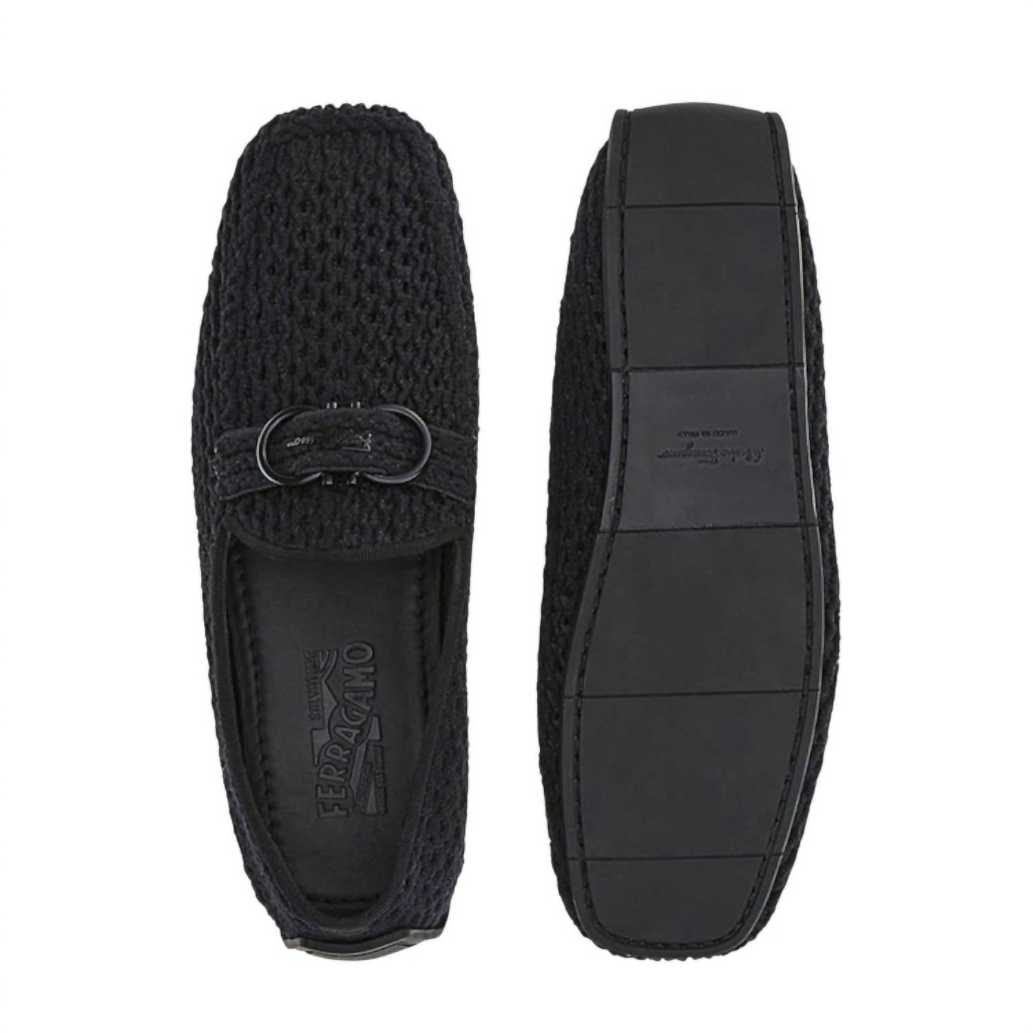 Salvatore Ferragamo - Men's Driver Gancini Crochet Loafer