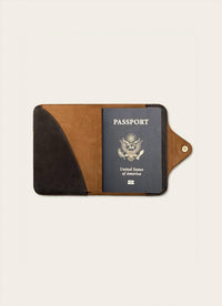 Wp Standard - Unisex Leather Snap Passport Travel Wallet