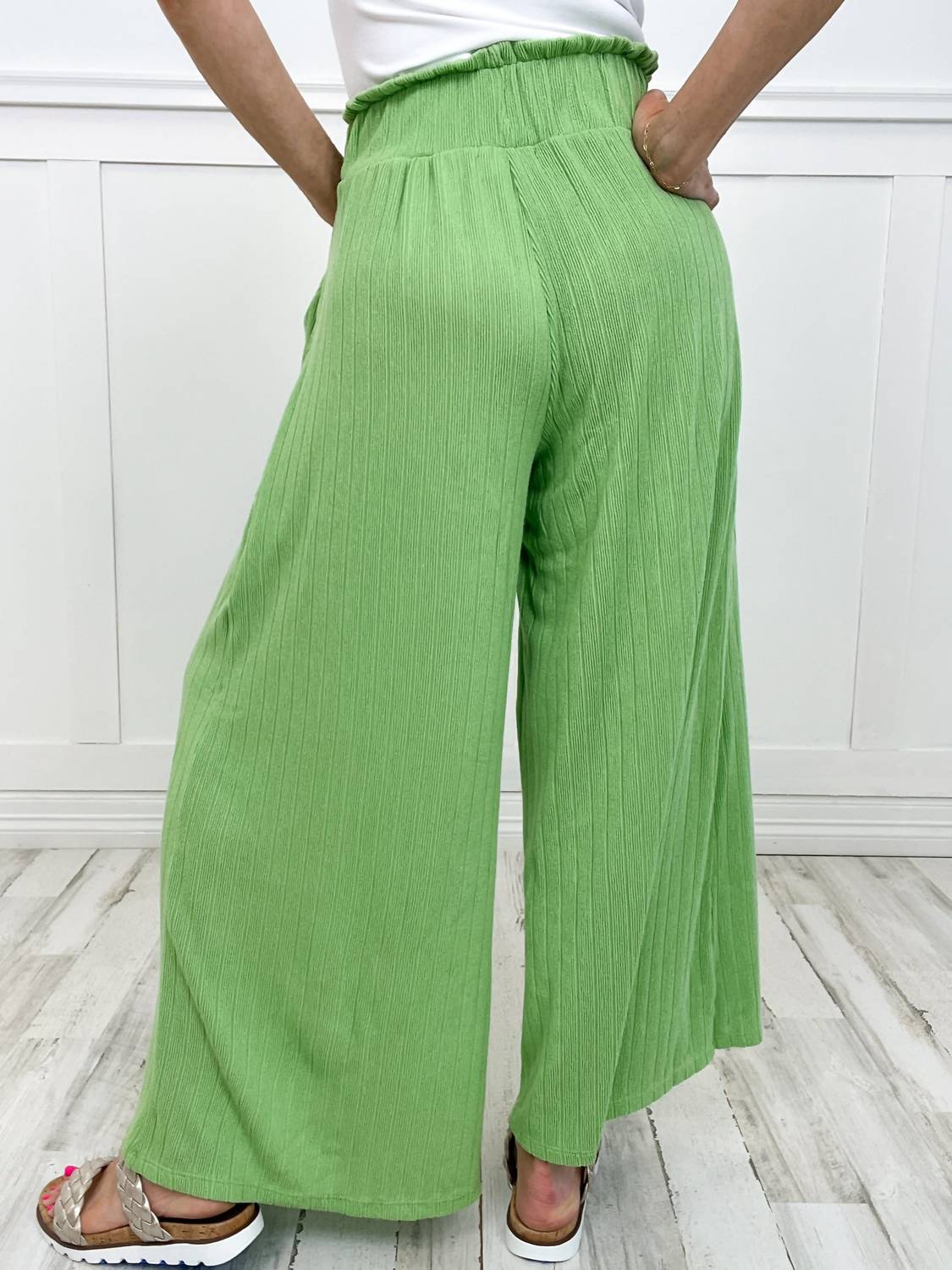 Bucketlist - Wide Legs High Waist Maxi Pants