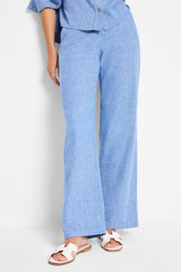 Nic + Zoe - Linen Cotton Eliot Wide Leg Pants