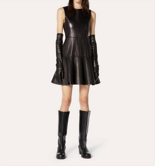 Valentino - Short Leather Mini Dress