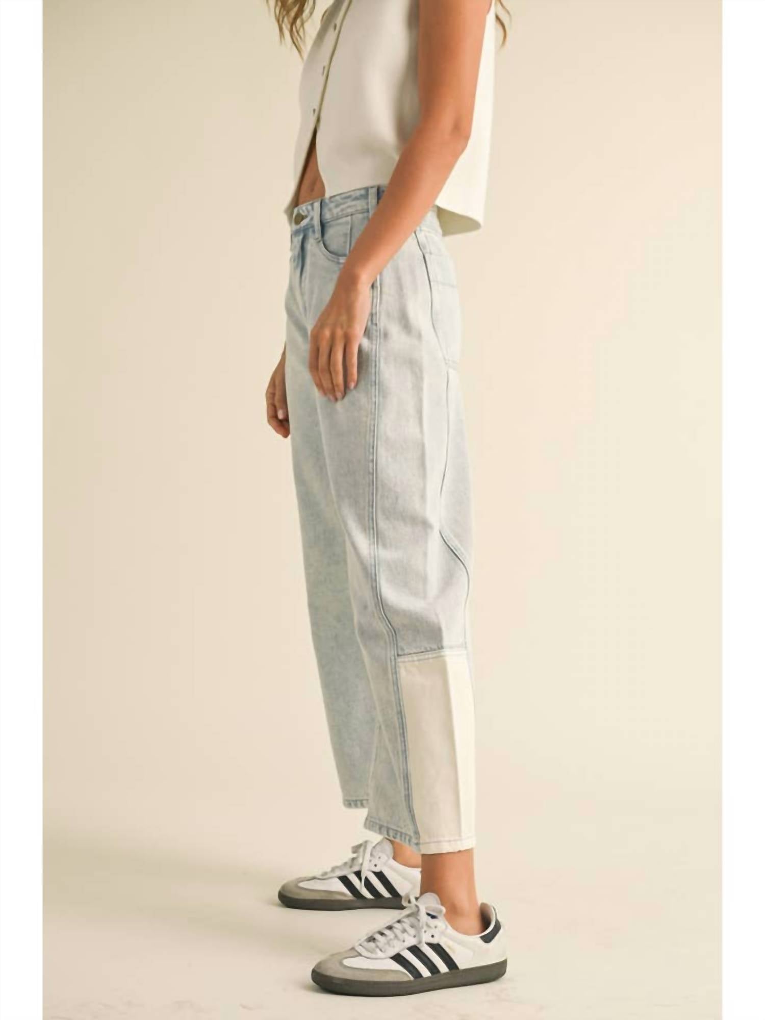 Miou Muse - Color Combo Barrel Pants