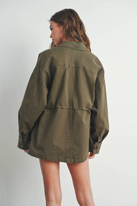 Buttermelon - Fall Adjustable Waist Cotton Jacket