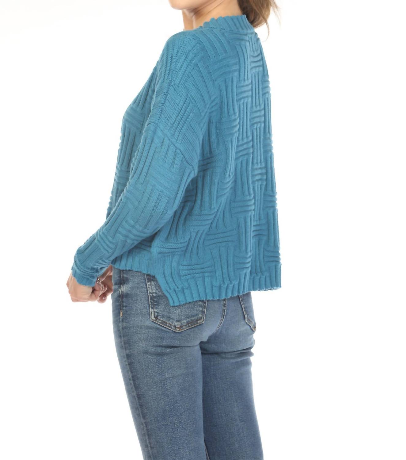 Planet By Lauren G. - Weavie Crewneck Sweater