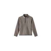 RHONE Fairbanks Fleece Pullover Sweater in foggy taupe - men's sweater - view 4