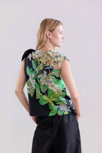 Psophia - Silk Habotai Print Top