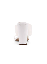SHU SHOP Women's Gabrielle Clear Strap Block Heel in white - women's heels - view 4