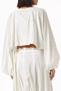 Coniglio - Embellished Royal Blouse