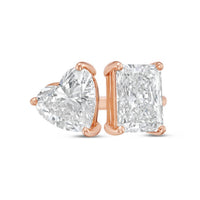 Diana M Jewels - Women's Radiant & Heart Lab-Grown Diamond Fashion Ring (10.00 Ct) - Bold