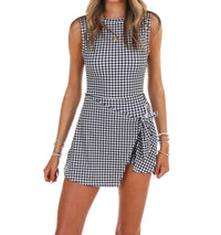 Kimberly C - Simply Sweet Gingham Mini Wrap Dress