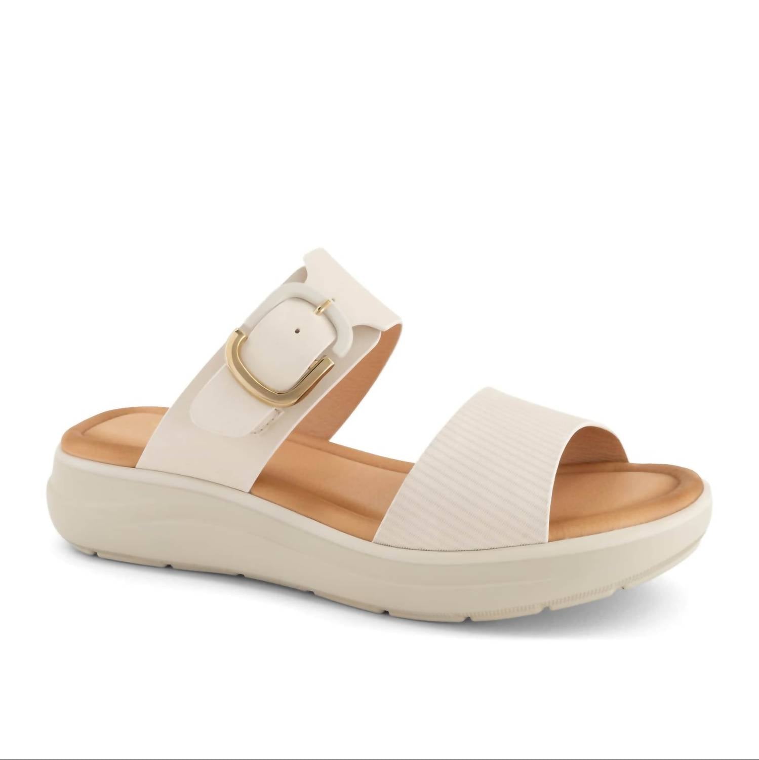 Andrea Women's Wedge Sandal in bone - women's sandal