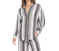 Ocean Drive - Shannon Metallic Button Down Shirt