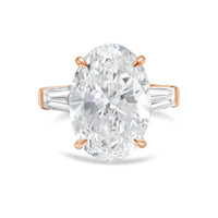 Diana M Jewels - Women's Oval & Baguette Lab-Grown Diamond Jewelry Ring (12.00 Ct) - Luxe