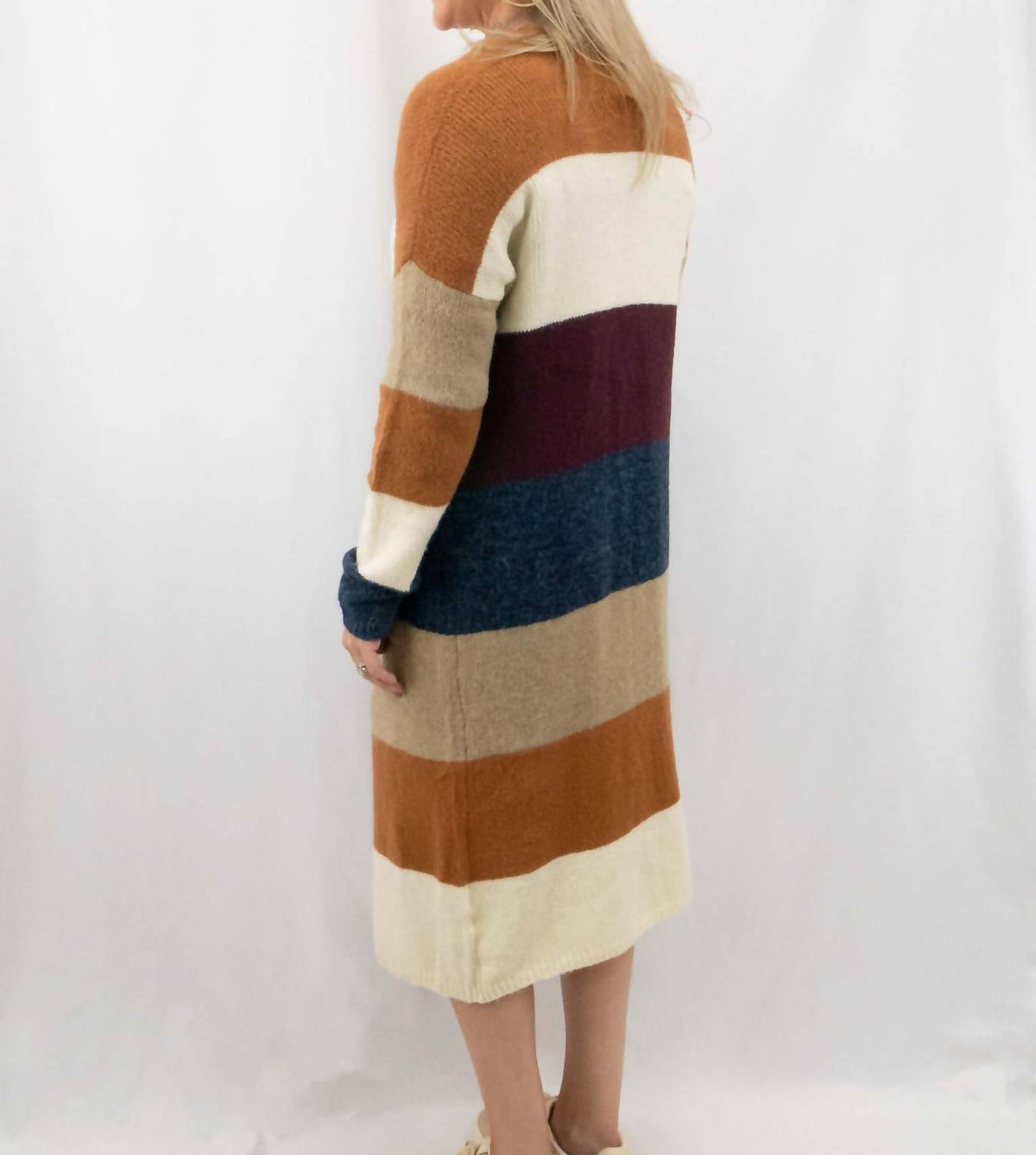 Hyfve - Women's Striped Multi Color Cardigan