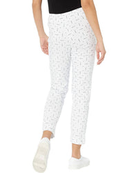 Krazy Larry - Pull-on Printed Ankle Pants