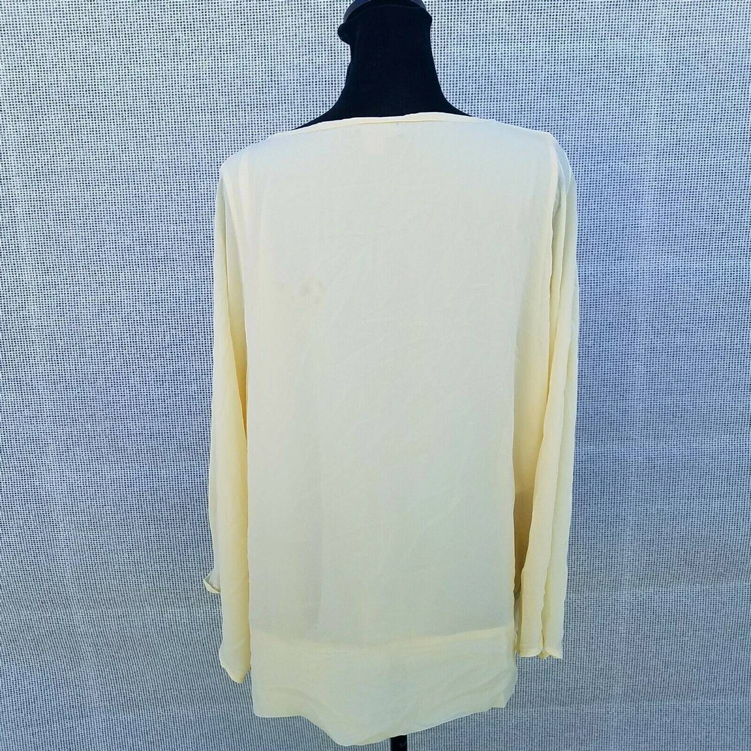 Vince Camuto - Long Sleeve See-through Blouse