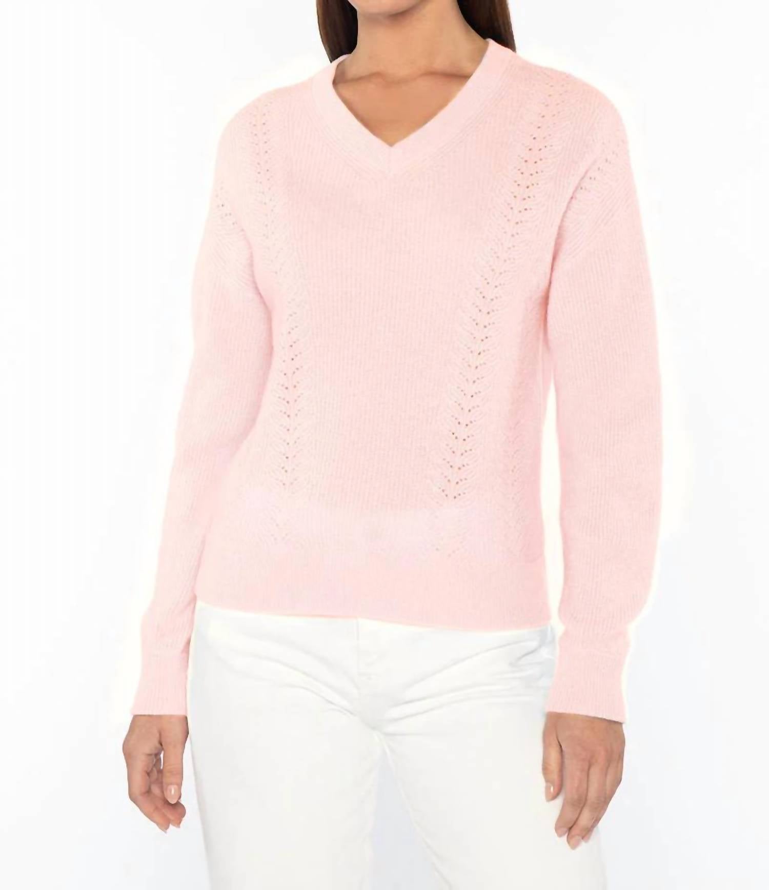 Kinross - Poitelle Detail Rib V-Neck