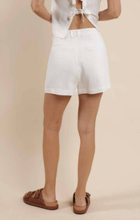 Sage The Label - Coastal Calm Linen Pleated Shorts