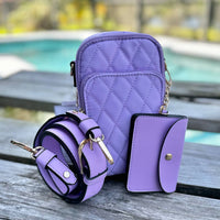 Jen & Co. - Women's Parker Vegan Quilted Crossbody Bag