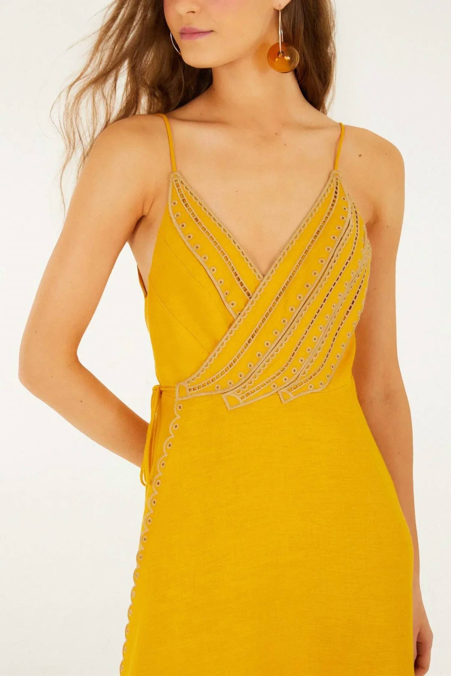 Farm Rio - Bananas Maxi Wrap Dress