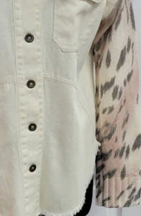 Umgee - Women's Leopards In Distress Shacket
