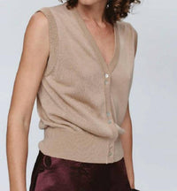 Marle Foundations Vest in almond - women's jacket - detail view