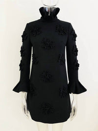Productseeker - Yira 3D Flower Bell Sleeve Dress