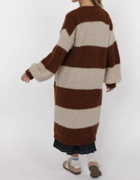 Sage The Label - Suki Bubble Sleeve Striped Cardigan